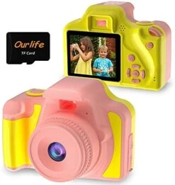Ourlife Kids Camera For Girls, 12MP 1080P Digital Camera With 2 Inch IPS Screen, Kids' Camera With 8 Effect Filters & 10 Frames - Makes A Perfect Christmas Birthday Gift For Children Aged 3-8 11 Ourlife Kids Camera For Girls, 12MP 1080P Digital Camera With 2 Inch IPS Screen, Kids' Camera With 8 Effect Filters & 10 Frames - Makes A Perfect Christmas Birthday Gift For Children Aged 3-8 -Folkmanis Toys Shop 413emM0UVL. AC