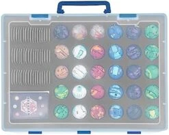 TPCY Carrying Case Compatible With Bakugan,BakuCores And Armored Alliance, Geogan Rising Battle Action,Can Store 30 Pcs, And Cards And Other Accessories(Case Only) (Orange) -Folkmanis Toys Shop 413kzCddovL. AC
