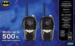 Batman Toy Walkie Talkies For Kids, Static Free Indoor And Outdoor Toys For Boys With Light Up Graphics Designed For Fans Of Batman Toys -Folkmanis Toys Shop 413ofMFHv6L