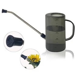 Andhuhu Watering Can With Long Spout, Watering Can For Outdoor Plants, Small Watering Can For Plants, Indoor Watering Can Plastic For Flower Garden, Removable Nozzle, 34 Oz/1 Liter, Black 11 Andhuhu Watering Can With Long Spout, Watering Can For Outdoor Plants, Small Watering Can For Plants, Indoor Watering Can Plastic For Flower Garden, Removable Nozzle, 34 Oz/1 Liter, Black -Folkmanis Toys Shop 413qFADx9eL