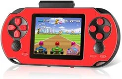 TaddToy 16 Bit Handheld Game Console For Kids Adults, 3.0'' Large Screen Preloaded 230 HD Classic Retro Video Games With USB Rechargeable Battery & 3 Game Cartridges For Birthday Gift For Kids 4-12 -Folkmanis Toys Shop 414 8mi07gL. AC