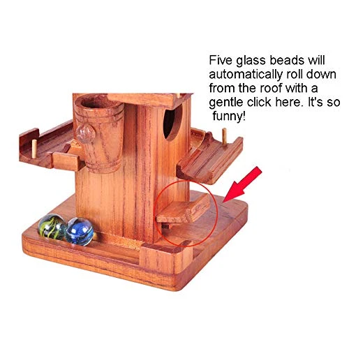 Zhenleisier Funny Marble Ball Run Wooden Tower Construction Track Game Educational Kids Toy Gift 5 Zhenleisier Funny Marble Ball Run Wooden Tower Construction Track Game Educational Kids Toy Gift - Image 3