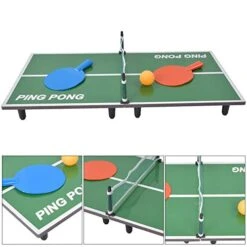 VINGVO Mini Table Tennis Game, 1605g Folding Table Tennis Game, For Parent-Child Entertainment Toy -Folkmanis Toys Shop 414G6385z7L