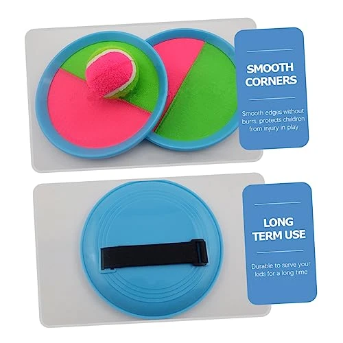 COOLHIYA 1 Set Goo Ball Spring Toys For Kids Outdoor Play Toys For Kids Playset Outdoor Sensory Balls For 1-3 Paddle Catch Games Toy Racket And Set Racket And Ball Set Bat 4 COOLHIYA 1 Set Goo Ball Spring Toys For Kids Outdoor Play Toys For Kids Playset Outdoor Sensory Balls For 1-3 Paddle Catch Games Toy Racket And Set Racket And Ball Set Bat - Image 2