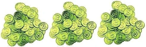 SAFIGLE 200 Pcs Coins For Kids Pirate Toys Plastic Coins Game Coins Gold Game Coins Plastic Lucky Coins Gold Coins For Kids Plastic Gold Coins Kids Gold Coins Game Currency Yingshi Golden 9 SAFIGLE 200 Pcs Coins For Kids Pirate Toys Plastic Coins Game Coins Gold Game Coins Plastic Lucky Coins Gold Coins For Kids Plastic Gold Coins Kids Gold Coins Game Currency Yingshi Golden - Image 7