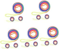 TOYANDONA Kidcraft Playset 5 Sets Colored Rope Stretchy Chinese Finger Cats Cradle String Game Finger Rope Game Hand Game Finger Strings Rope Desk Fabric Cooperate -Folkmanis Toys Shop 414OUjYvYlL. AC