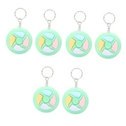 Ibasenice Kids Toys 6 Pcs Hand Concentration Keychain Pocket Teaser Brain Training Giftsgreen Handheld Game Puzzle Classic Games Kids Children Challenge Keychains Educational Maze Educational Toys
