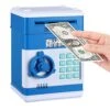SHOMOTE Kids Piggy Bank, Auto Scroll Paper Money Bank, Electronic ATM Machine With Safe Password, Coin Bank, Gifts Toys For 3 4 5 6 7 8 9 10 Years Old Boys Girls (Blue) 1 SHOMOTE Kids Piggy Bank, Auto Scroll Paper Money Bank, Electronic ATM Machine With Safe Password, Coin Bank, Gifts Toys For 3 4 5 6 7 8 9 10 Years Old Boys Girls (Blue) -Folkmanis Toys Shop 414SyG26o8L