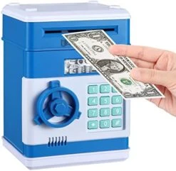 SHOMOTE Piggy Bank, Toys Gifts For Boys Girls Age 4 Up, Kids Money Safe Savings Coin Bank ATM, Blue 19 SHOMOTE Piggy Bank, Toys Gifts For Boys Girls Age 4 Up, Kids Money Safe Savings Coin Bank ATM, Blue -Folkmanis Toys Shop 414SyG26o8L. AC