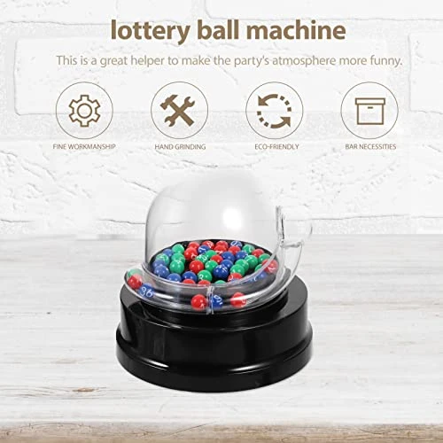Jojofuny Electric Shake Lucky Ball Machine Mini Lottery Machine Portable Bingo Machine Cage Game With Balls Fortunate Number Picker Night Club Props No Battery 9 Jojofuny Electric Shake Lucky Ball Machine Mini Lottery Machine Portable Bingo Machine Cage Game With Balls Fortunate Number Picker Night Club Props No Battery - Image 7