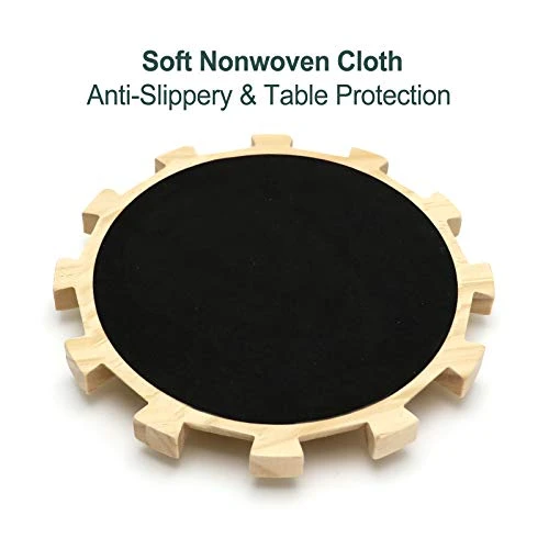 Plusvivo Dominoes Mexican Train Hub Up To 12 Players, Wooden Mexican Train Hub Centerpiece With Felted Bottom Made Of Superior Pine 3 Plusvivo Dominoes Mexican Train Hub Up To 12 Players, Wooden Mexican Train Hub Centerpiece With Felted Bottom Made Of Superior Pine