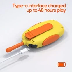 HPROMOT Rechargeable Walkie Talkies For Kids: 3 Pack Kids Walkie Talkies, Long Range 22 Channels 2 Way Radio Kids Birthday Toy Gift For 3-12 Year Old Boys Girls Outdoor Adventures Camping Hiking -Folkmanis Toys Shop 414o9RTRreL