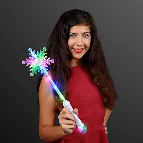 FlashingBlinkyLights Frozen Snowflake LED Winter Party Wand 4 FlashingBlinkyLights Frozen Snowflake LED Winter Party Wand - Image 2