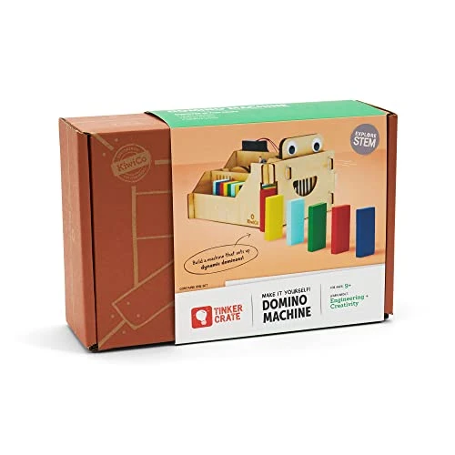 KiwiCo - Domino Machine, Wooden Domino Set For Family Games With 100 Dominoes And Wood Domino Robot, For Kids Ages 9+ 7 KiwiCo - Domino Machine, Wooden Domino Set For Family Games With 100 Dominoes And Wood Domino Robot, For Kids Ages 9+ - Image 5