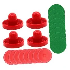 BESPORTBLE 1 Set Air Hockey Mini Hockey Air Fittings Plastic Playes Wooden Hockey Game Hockey Goal Handles Paddles Plastic Air Hockey Pushers Hockey Accessories Air Hockey Paddles Pucks Table