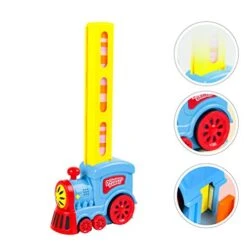 NUOBESTY Developmental Toys 1 Set Domino Train Toys Domino Train Model With Light And Music Building And Stacking Toy Christmas Toy For Kids Children's Toys -Folkmanis Toys Shop 415lC8vxpTL