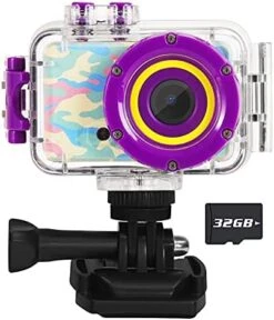 Luoba Kids Camera Waterproof Toddler Digital Camera For Kids 3 4 5 6 7 8 Year Old Children Underwater Cameras Toys Age 3-8 Girls Boys Birthday Gifts Mini HD Sport Recorder With 32GB SD Card(Purple) 13 Luoba Kids Camera Waterproof Toddler Digital Camera For Kids 3 4 5 6 7 8 Year Old Children Underwater Cameras Toys Age 3-8 Girls Boys Birthday Gifts Mini HD Sport Recorder With 32GB SD Card(Purple) -Folkmanis Toys Shop 4167MYOP05L. AC