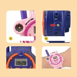 Vakitar Kids Walkie Talkie Watch Two Way Radio Walkie Talkie Call Parent-Child Outdoor Indoor Walkie Talkie Toy Games And Gifts For Boys And Girls -Folkmanis Toys Shop 4168HlcZnCL