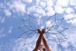 GENERIC Light Fire Fans Pair/Set Of 2 / - Made With Kevlar Aramid For Dancers * 5 Wicks * 2 Inch 100% Puro Kevlar * For Performances * For Festival * Practice * Flow * Spinning * Belly Dance