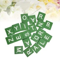 EXCEART Toddler Toys Wedding Decor Stocking Stuffers Wood Letter Tiles Letters Wood Tiles Letters Chips Wood Letters Replacement Crossword Game Tiles Infants Toys Baby Gifts Christmas Decor -Folkmanis Toys Shop 416OYNObCHL