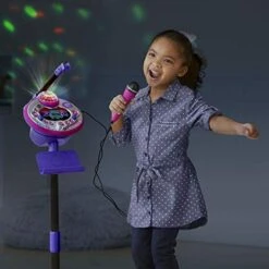 VTech Kidi Star Karaoke Machine, Pink/Purple -Folkmanis Toys Shop 416PttZxd2L