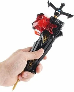Desamvap Bey Battling Tops Burst Power Custom Sword Launcher, B-200 Xiphoid Xcalibur Bey Launcher LR Left Right Spin DB Layer System Compatible With All Bey Burst Series (Red) -Folkmanis Toys Shop 416WURwlDaL. AC 1