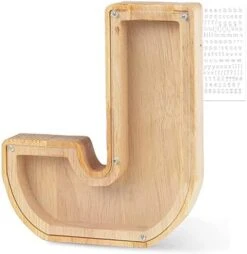 Weallbuy Piggy Bank For Kids Personalized A-Z Letter Piggy Bank Wooden Transparent Letter Money Box Decoration Creative Money Jar Gifts For Birthday, Christmas And Thanksgiving Day (B) -Folkmanis Toys Shop 416YFMGcjxL. AC