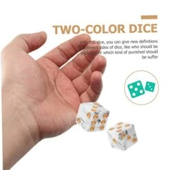 TOYANDONA 70 Pcs Big Hole Dot Dice Number Toys Kidcraft Playset Skeleton Toy Unique Dice Fun Dice Role Playing Gaming Dice Game Dice Set Two Color Dice Gambling Dice Retro Color Checkerboard -Folkmanis Toys Shop 416cNwswJXL