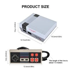 Retro Classic Game Console,HDMI Classic Retro Game Console Built-in 621 Game,Dual Control 8-Bit Handheld Game Player For TV Video, Children Gift, Birthday Gift -Folkmanis Toys Shop 416j3HLq7aL