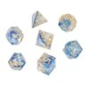 DND Dice Set, Resin Polyhedral D/D Dragon Dice With Box For Dungeons/Dragons Pathfinder TTRPG, 7 Pack(Blue+Gold) Adult Spoof Whole Person Toys -Folkmanis Toys Shop 417GNa4rI3L