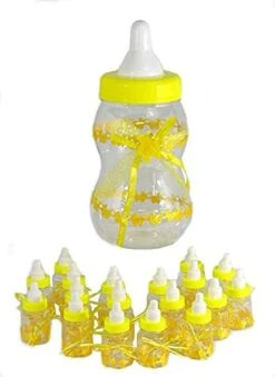 Forum Novelties Yellow 13.5" Fillable Jumbo Baby Shower Game Piggy Bank Mini Bottles Favors -Folkmanis Toys Shop 417Z2jZ3r7S. AC