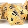 FanRoll By Metallic Dice Games 16mm Stone Poly Dice Set: Picture Jasper -Folkmanis Toys Shop 417crrg209L