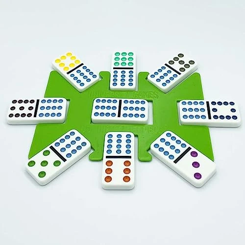 Front Porch Classics | Mexican Train Domino Set On-The-Go Aluminum Carrying Case, 2 To 8 Players Ages 8 To 99 7 Front Porch Classics | Mexican Train Domino Set On-The-Go Aluminum Carrying Case, 2 To 8 Players Ages 8 To 99 - Image 5