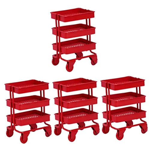 Ibasenice 4pcs Doll House Decoration Bathtub Decor Tiny Shopping Cart Storage Trolley Wagon For Toddlers Serving Cart Mini Trolley Furniture Cart Storage Rack Storage Cart 3 Ibasenice 4pcs Doll House Decoration Bathtub Decor Tiny Shopping Cart Storage Trolley Wagon For Toddlers Serving Cart Mini Trolley Furniture Cart Storage Rack Storage Cart