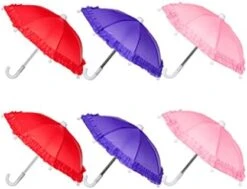6Pcs Kid Umbrella Toy Lace Umbrella Toy Decorative Umbrella Adorn Children Umbrella -Folkmanis Toys Shop 418STM9otL. AC