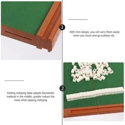 NUOBESTY Outdoor Toys Outdoor Playset 1 Set Miniature Chinese Mahjong Game Set Portable Jongg Game Family Board Game With Folding Table For Outdoor Picnic Travel Outdoor Toys Outdoor Playset -Folkmanis Toys Shop 418SiRFlxNL