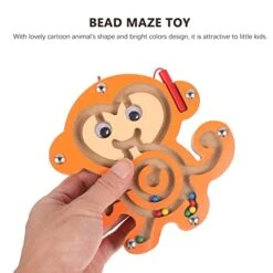 NUOBESTY 4Pcs Wooden Magnetic Maze Puzzle Game Animals Shape Maze Toys Magnetic Pen Driving Beads Interactive Maze Game Early Educational For Kids Toddler 10 NUOBESTY 4Pcs Wooden Magnetic Maze Puzzle Game Animals Shape Maze Toys Magnetic Pen Driving Beads Interactive Maze Game Early Educational For Kids Toddler -Folkmanis Toys Shop 418YLyguy3L