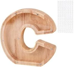 LIHMHSA Wooden Piggy Bank, Personalized Letters Coin Bank Kids Money Bank, Text Engraved Money Box Wooden Piggy Bank Gift For Kids, Christmas Birthday Gift Home Decoration Ornaments (R) -Folkmanis Toys Shop 418e848aRjL. AC