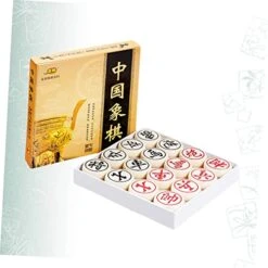 Alasum Travel Chess Game Xiangqi Travel Game Travel Toys Desktop Toys Wooden Chess Board Portable Chess 3D Funny Chess High-end Chinese Chess Educational Toy Checkerboard Fold Beige 3D -Folkmanis Toys Shop 418eopt5f3L