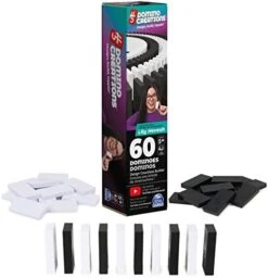 Spin Master Games H5 Domino Creations, 180-Piece Dominoes By Lily Hevesh Colorful 3-Pack Bundle Of 60-Piece Packs, Family Game For Adults And Kids Ages 5 And Up -Folkmanis Toys Shop 418hBfASeYL. AC