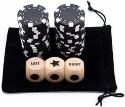 Bilywey Upgrade Left Right Center Dice Game Set With 3Pcs Beech Wood Dices + 36Pcs 11.5g Poker Chips (Red) 14 Bilywey Upgrade Left Right Center Dice Game Set With 3Pcs Beech Wood Dices + 36Pcs 11.5g Poker Chips (Red) -Folkmanis Toys Shop 418kG7dttVL. AC