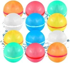 SOPPYCID 16 Pcs Reusable Water Balloons, Easy Quick Fill & Self-Sealing Water Bombs, Soft Silicone Water Splash Ball, Magnetic Water Ball For Outdoor Games, Summer Toy -Folkmanis Toys Shop 418qVi8luKL. AC