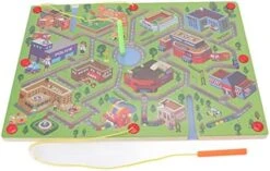 SPYMINNPOO Magnet Toys, Kids Puzzle Activity Magnet MazeToys Wooden Magnetic Maze Early Education Game For Toddlers 2 Colors -Folkmanis Toys Shop 418srqG5lLL. AC