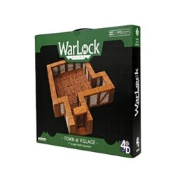 Warlock Tiles: Expansion Pack - 1 In. Town & Village Straight Walls | WizKids -Folkmanis Toys Shop 419BIOTR2rL