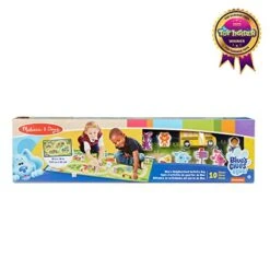 Melissa & Doug Blue's Clues & You! Blue's Neighborhood Activity Rug (44 Inches X 26 Inches Rug, 9 Wooden Play Pieces) -Folkmanis Toys Shop 419BoabPfIL
