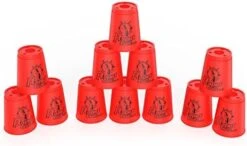 DEWEL Stacking Cup Game With 15 Stack Ways, 24pcs Cup Stacking Set, Sport Stacking Cups BPA-Free Material, Classic Family Game, Great Gift Idea For Stack Games Lover. (Blue & Green) 30 DEWEL Stacking Cup Game With 15 Stack Ways, 24pcs Cup Stacking Set, Sport Stacking Cups BPA-Free Material, Classic Family Game, Great Gift Idea For Stack Games Lover. (Blue & Green) -Folkmanis Toys Shop 419UH0vodqL. AC