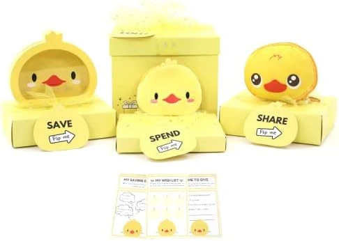 Happy Lolli Birthday Gift For Girls/Boys, 3 Individually Wrapped Gifts In 1 With 3 Tasks To Teach Kids Responsible Money Management And Giving With Panda Piggy Bank, Purse & A Tote Bag- Ready To Gift 8 Happy Lolli Birthday Gift For Girls/Boys, 3 Individually Wrapped Gifts In 1 With 3 Tasks To Teach Kids Responsible Money Management And Giving With Panda Piggy Bank, Purse & A Tote Bag- Ready To Gift - Image 6