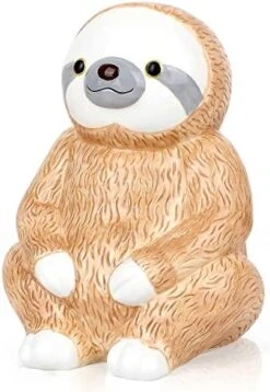 Winsterch Cat Piggy Bank,Coin Piggy Bank Money Saving Box Gifts For Kids Girls Boys,Ceramic Piggy Coin Bank,Practical Gifts For Birthday Christmas,White Piggy Bank,7.49 X 5.9 Inches -Folkmanis Toys Shop 419ZP1DqHxL. AC