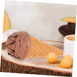 VOSAREA Simulation Ice Cream Kids Candy Kids Decor Beach For Toddlers Ice Cream Games Pretend Play Food Fake Pineapple PVC Chocolate Ice Cream Pretend Artificial Ice Cream
