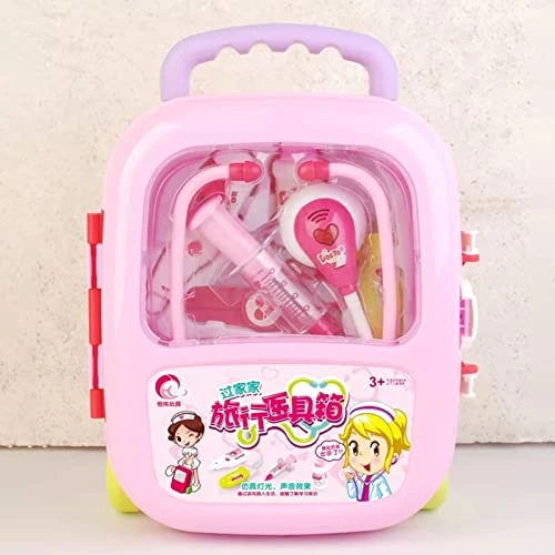 Kripyery Doctor Toy Set Fully Equipped Plastic Medical Toy Set Long Life Medical Toy Set Children's Doctor Game Set Toys For Toddler Boys And Girls With Sturdy Gift Box Pink One Size 5 Kripyery Doctor Toy Set Fully Equipped Plastic Medical Toy Set Long Life Medical Toy Set Children's Doctor Game Set Toys For Toddler Boys And Girls With Sturdy Gift Box Pink One Size - Image 3